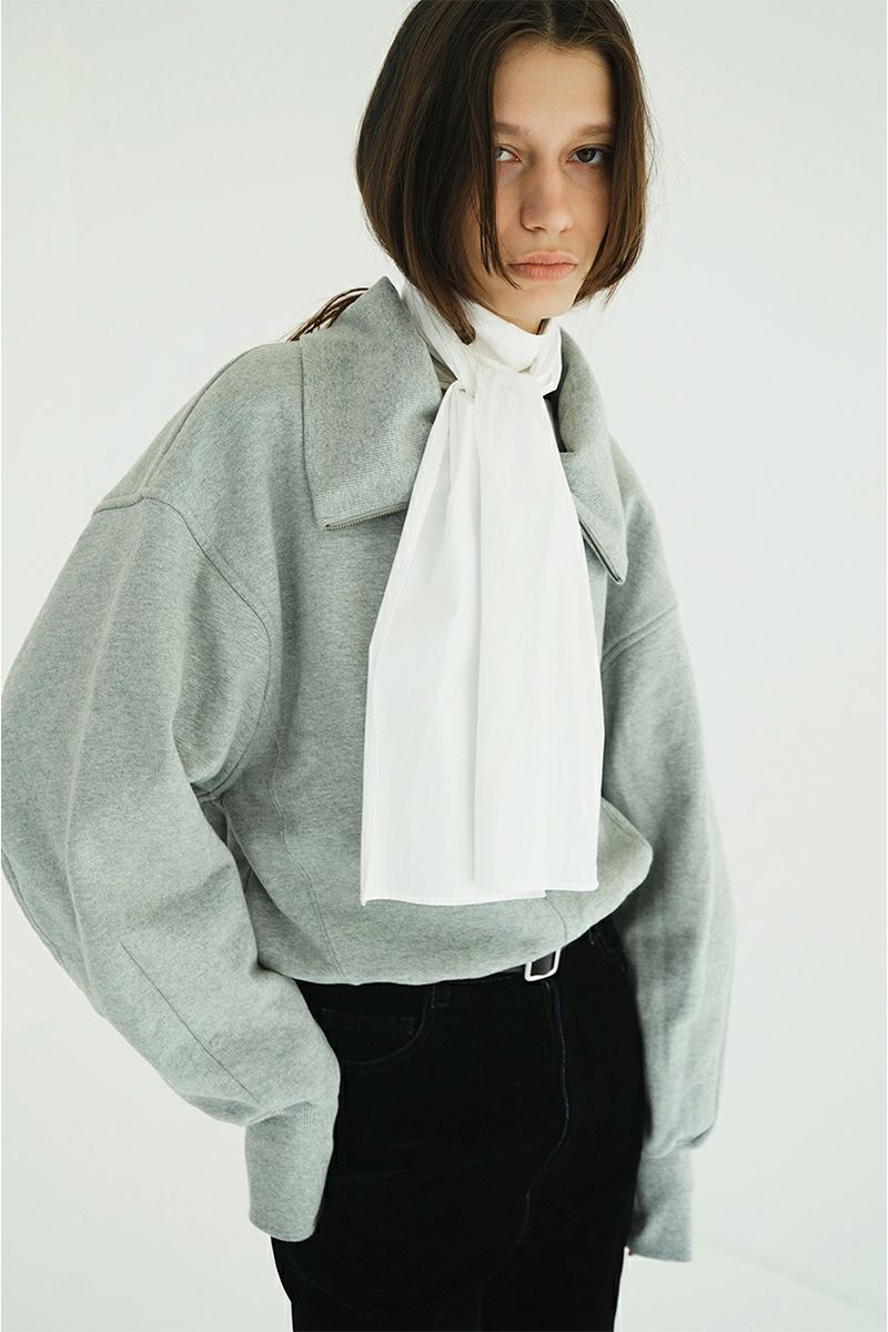 CLANE(クラネ) HALF ZIP SHORT TOPS ハーフジップショートトップス 19105-1352