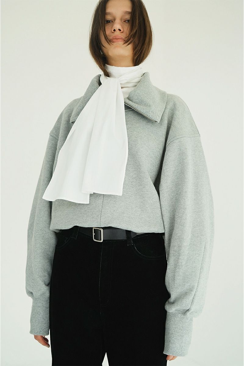 CLANE(クラネ) HALF ZIP SHORT TOPS ハーフジップショートトップス 19105-1352