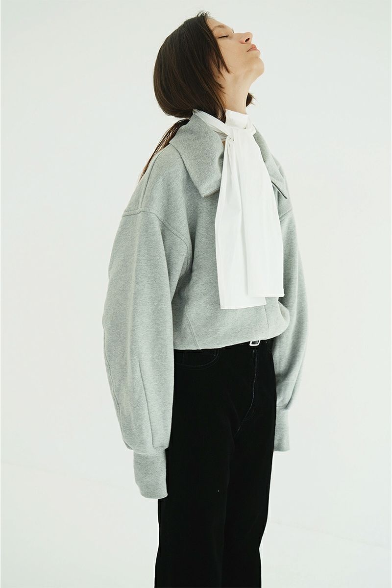 CLANE(クラネ) HALF ZIP SHORT TOPS ハーフジップショートトップス 19105-1352