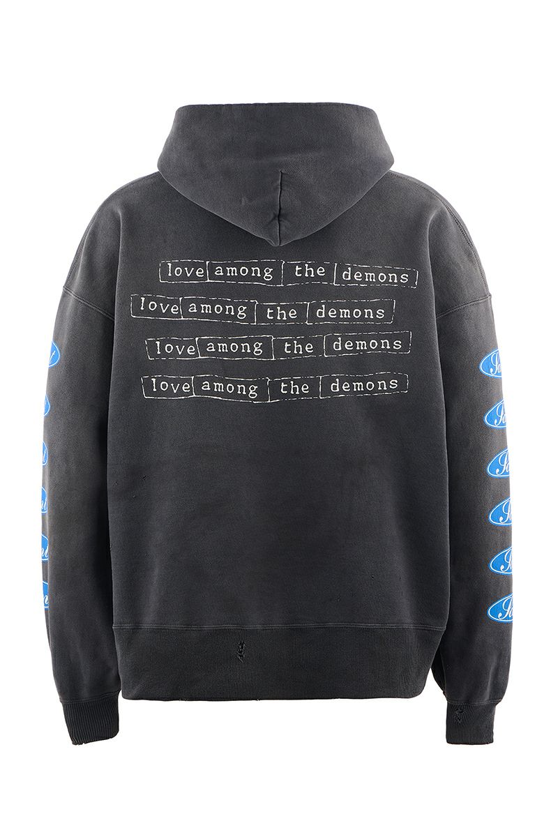 SAINT Mxxxxxx(セントマイケル) SM-HR1-0000-053 / HOODIE / LOVE AMONG / BLACK フーディー ラブ アモング