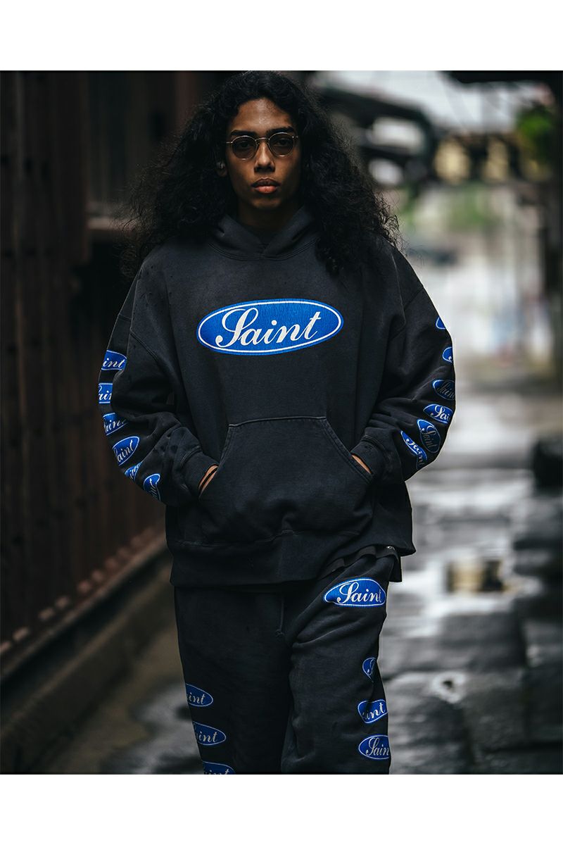 SAINT Mxxxxxx(セントマイケル) SM-HR1-0000-053 / HOODIE / LOVE AMONG / BLACK フーディー ラブ アモング