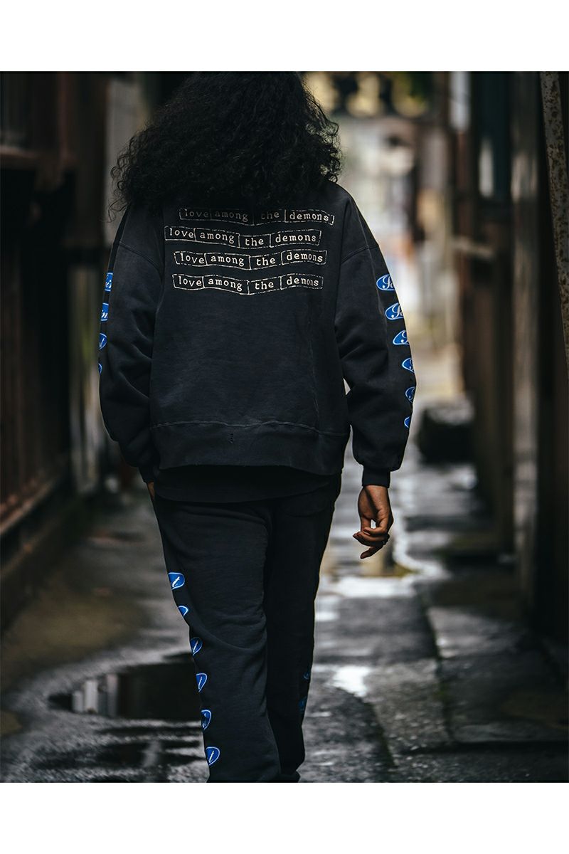 SAINT Mxxxxxx(セントマイケル) SM-HR1-0000-053 / HOODIE / LOVE AMONG / BLACK フーディー ラブ アモング