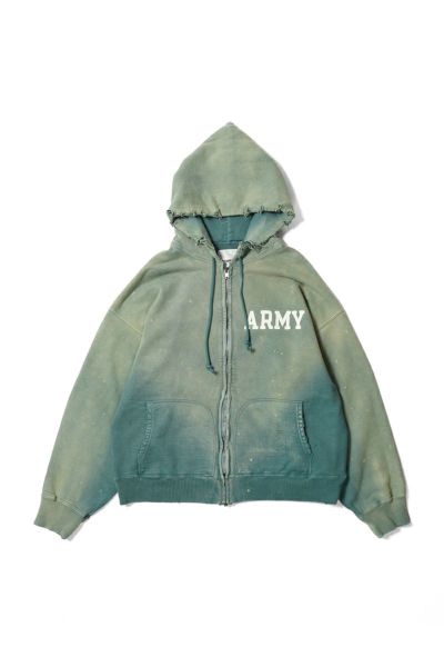 BOWWOW(バウワウ) ARMY ZIP HOODIE AGED アーミージップフーディーエイジド BW252-AZH