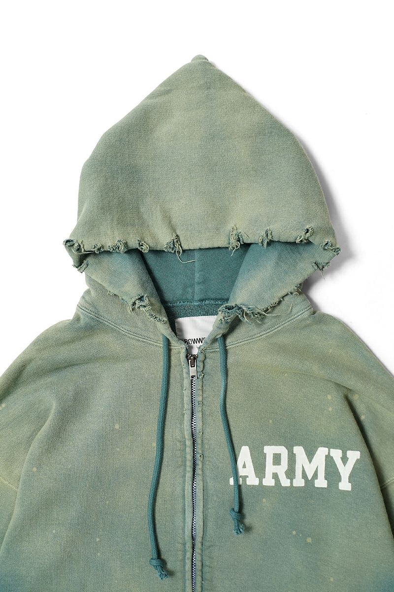 BOWWOW(バウワウ) | BOWWOW(バウワウ)ARMY ZIP HOODIE AGED アーミー