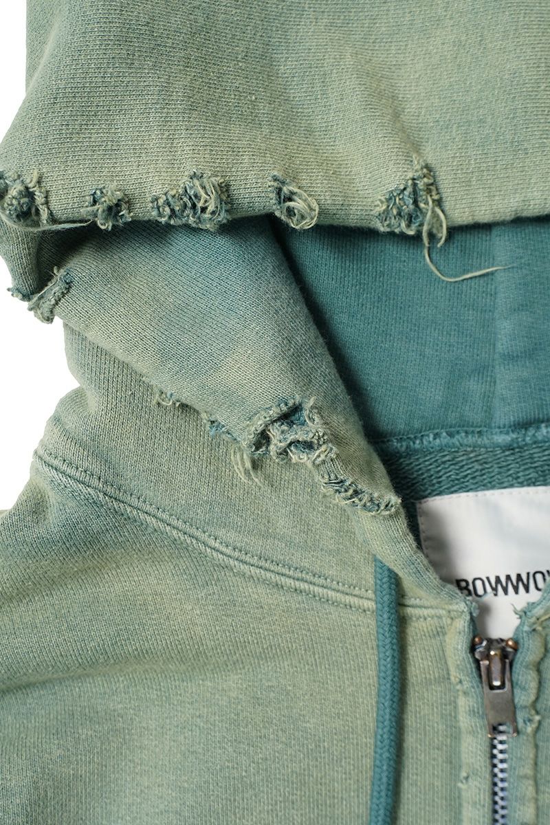 BOWWOW(バウワウ) ARMY ZIP HOODIE AGED アーミージップフーディーエイジド BW252-AZH