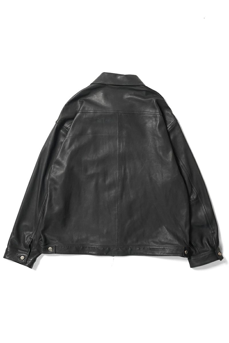 Porter Classic(ポータークラシック)LEATHER JACKET W / SILVER BUTTONS (ENTREFINO) レザージャケット シルバーボタン エントルフィーノ PC-017-3590