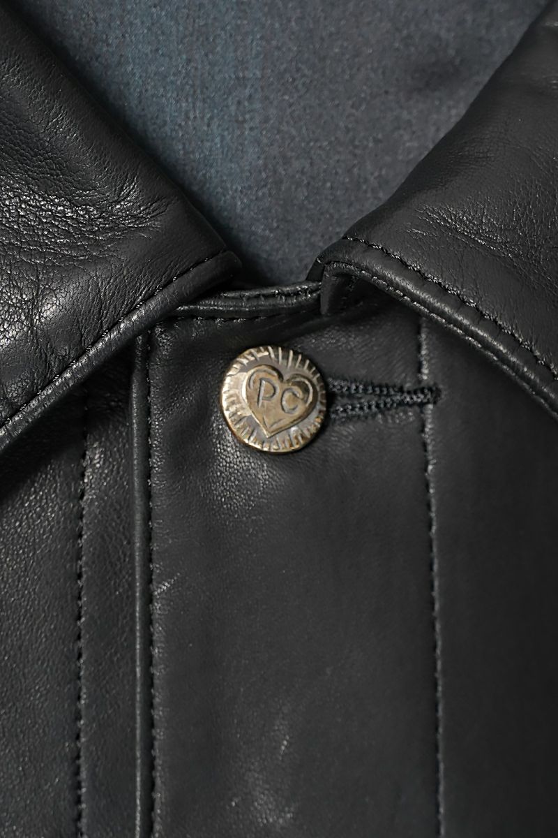 Porter Classic(ポータークラシック)LEATHER JACKET W / SILVER BUTTONS (ENTREFINO) レザージャケット シルバーボタン エントルフィーノ PC-017-3590