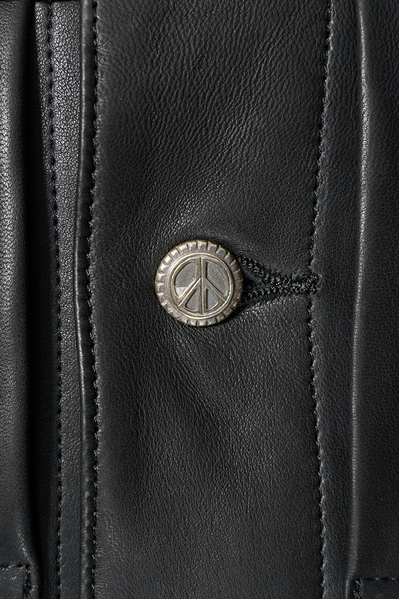 Porter Classic(ポータークラシック)LEATHER JACKET W / SILVER BUTTONS (ENTREFINO) レザージャケット シルバーボタン エントルフィーノ PC-017-3590