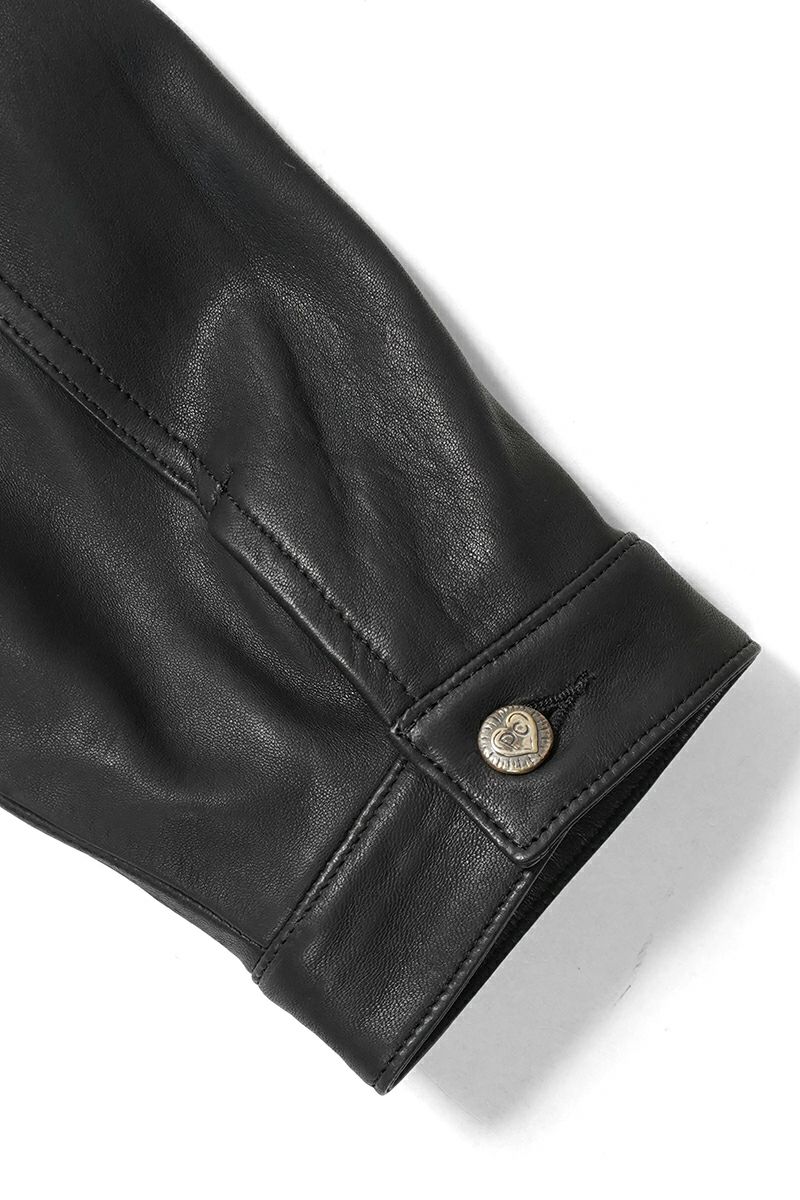 Porter Classic(ポータークラシック)LEATHER JACKET W / SILVER BUTTONS (ENTREFINO) レザージャケット シルバーボタン エントルフィーノ PC-017-3590