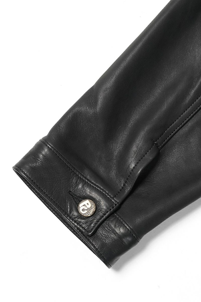 Porter Classic(ポータークラシック)LEATHER JACKET W / SILVER BUTTONS (ENTREFINO) レザージャケット シルバーボタン エントルフィーノ PC-017-3590