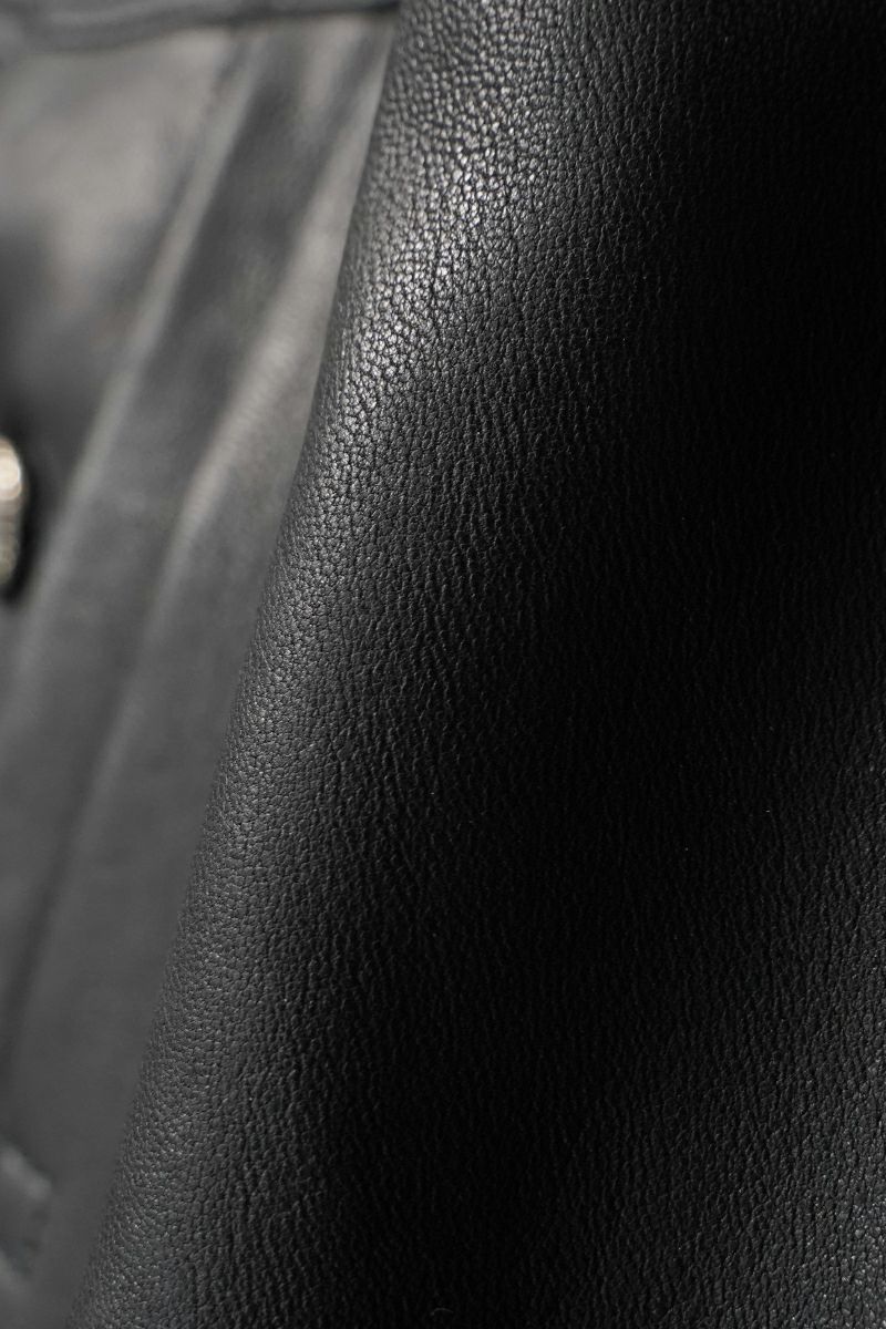 Porter Classic(ポータークラシック)LEATHER JACKET W / SILVER BUTTONS (ENTREFINO) レザージャケット シルバーボタン エントルフィーノ PC-017-3590