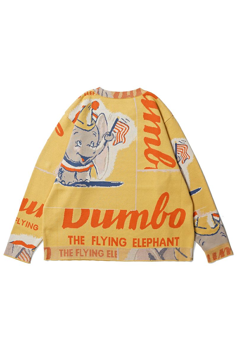 Porter Classic(ポータークラシック) DISNEY VP PC KNIT COLLECTION CREWNECK DUMBO ディズニーヴィンテージポスターポータークラシックニットコレクション クルーネックカットソー ダンボ PC-030-3672 