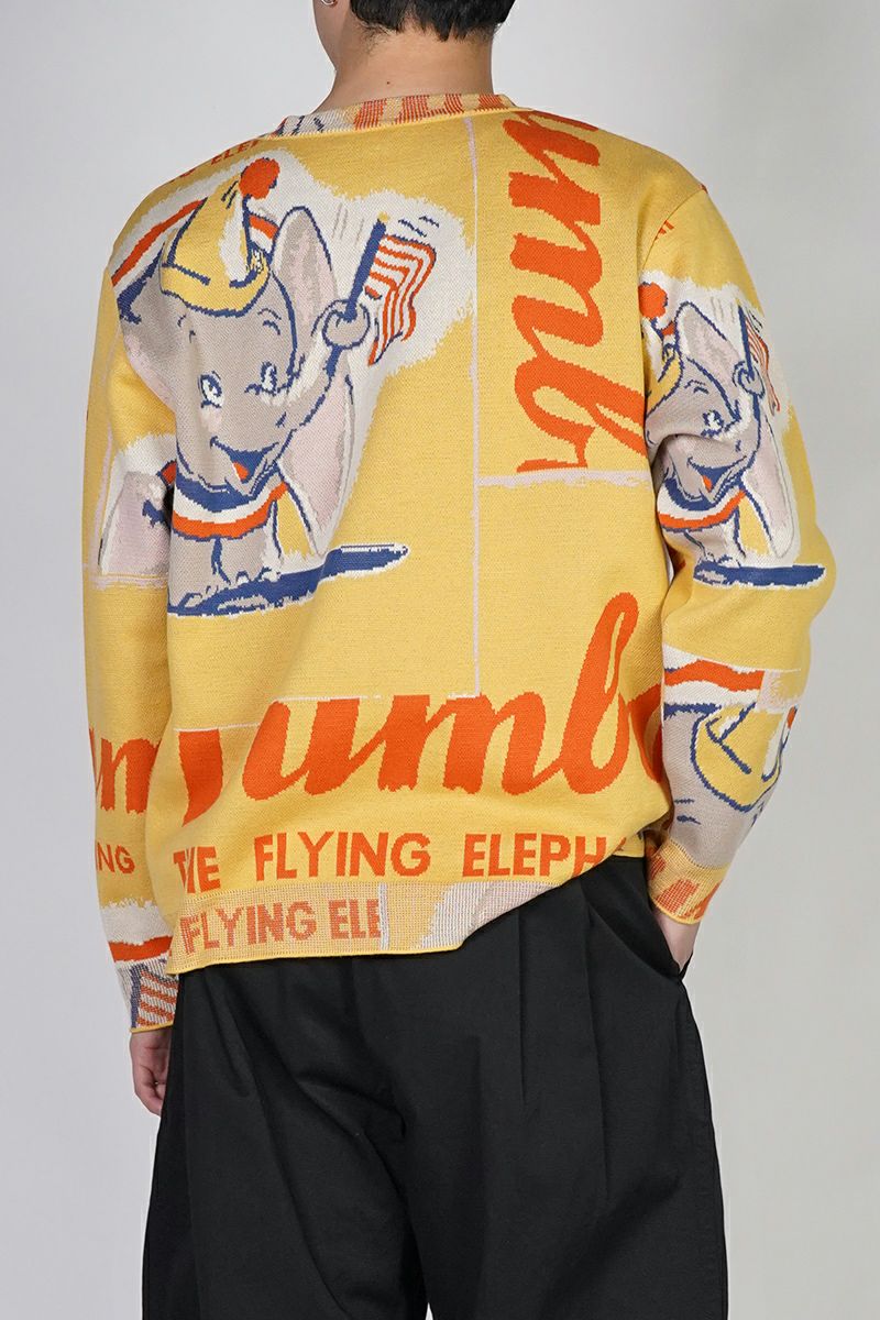 Porter Classic(ポータークラシック) DISNEY VP PC KNIT COLLECTION CREWNECK DUMBO ディズニーヴィンテージポスターポータークラシックニットコレクション クルーネック ダンボ PC-030-3672