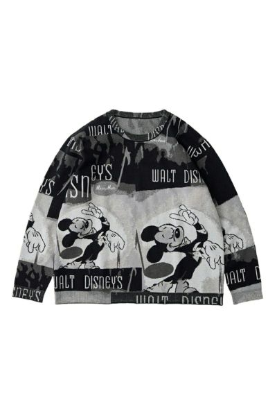 Porter Classic(ポータークラシック) DISNEY VP PC KNIT COLLECTION CREWNECK MICKEY MOUSE ディズニーヴィンテージポスターポータークラシックニットコレクション クルーネック ミッキーマウス PC-030-3672 