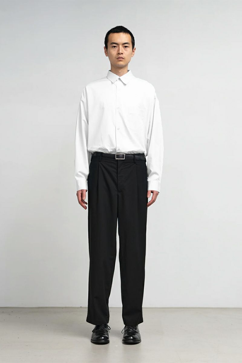  Graphpaper(グラフペーパー) Holeless Leather Classic Narrow Belt ホールレスレザークラシックナローベルト GU254-90034B