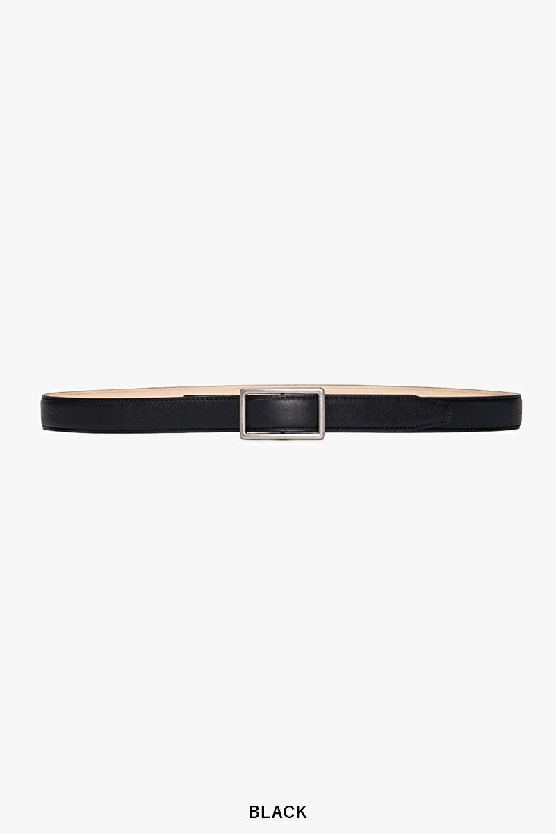  Graphpaper(グラフペーパー) Holeless Leather Classic Narrow Belt ホールレスレザークラシックナローベルト GU254-90034B