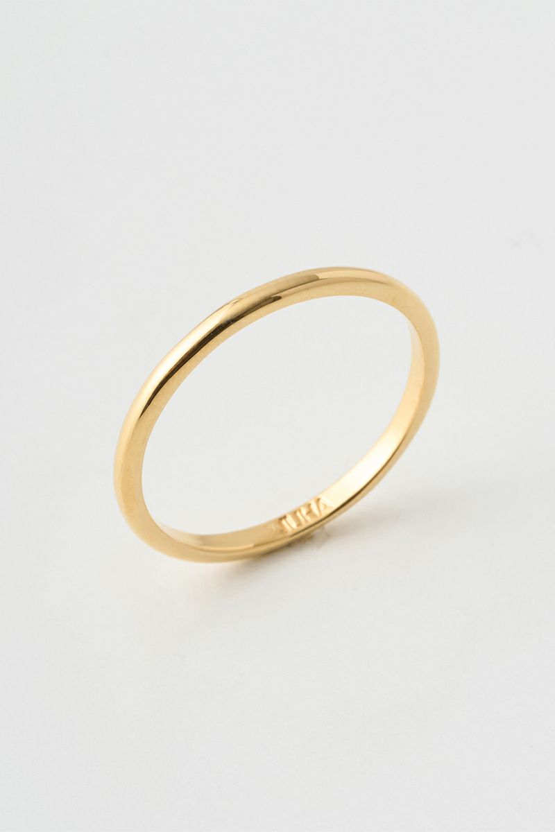 JUHA(ユハ) RING - FLAT - GOLD リング フラット ゴールド 10000901-2