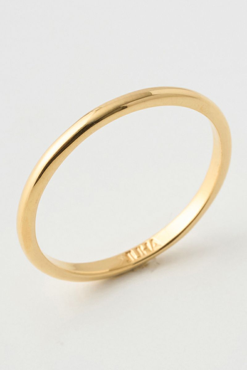 JUHA(ユハ) RING - FLAT - GOLD リング フラット ゴールド 10000901-2