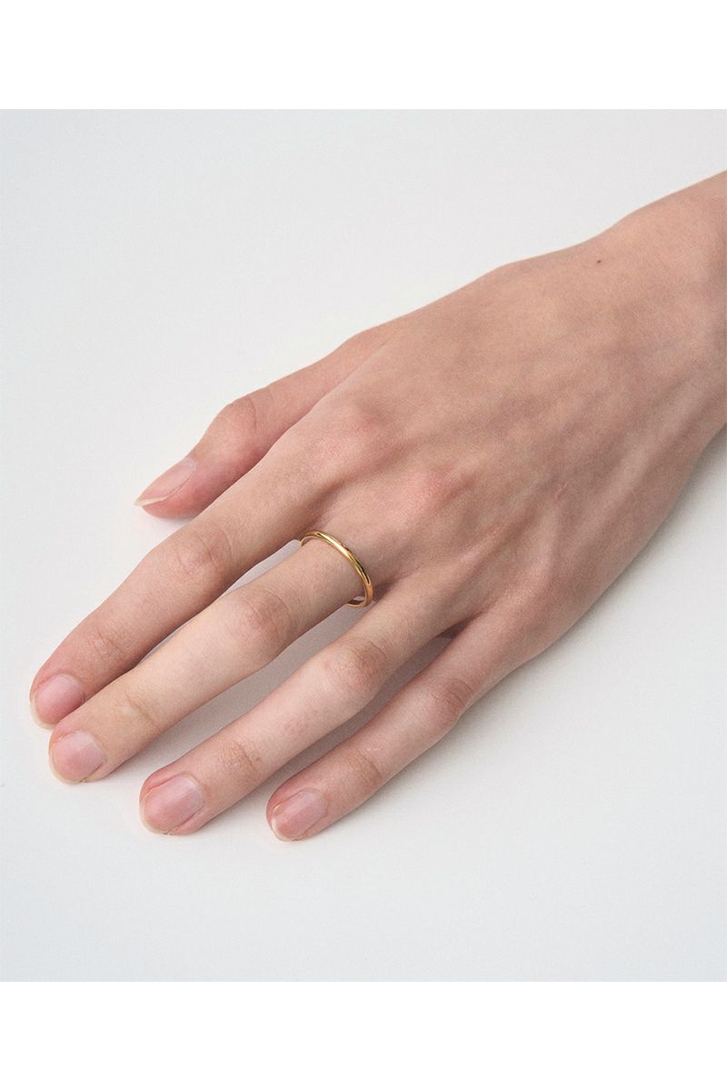 JUHA(ユハ) RING - FLAT - GOLD リング フラット ゴールド 10000901-2