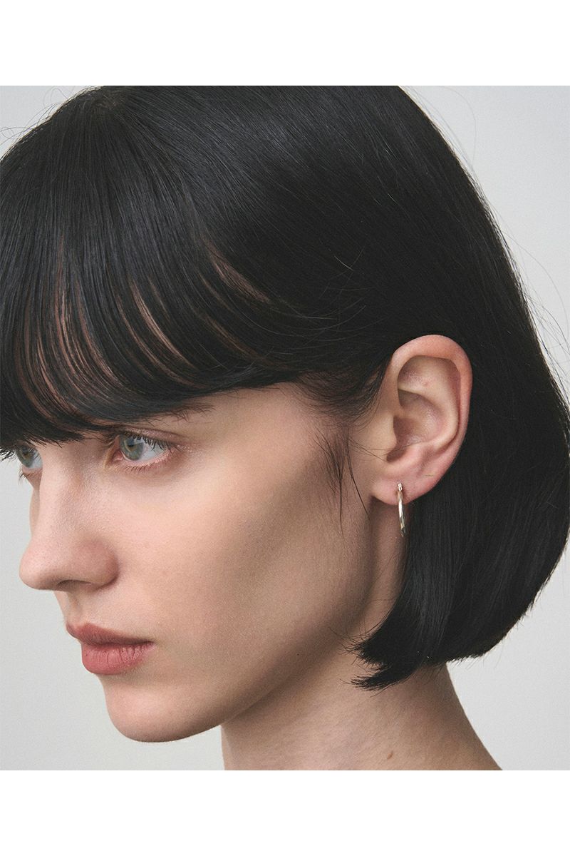 JUHA(ユハ) PIERCE - FLAT - SILVER ピアス フラット シルバー 10000902-1