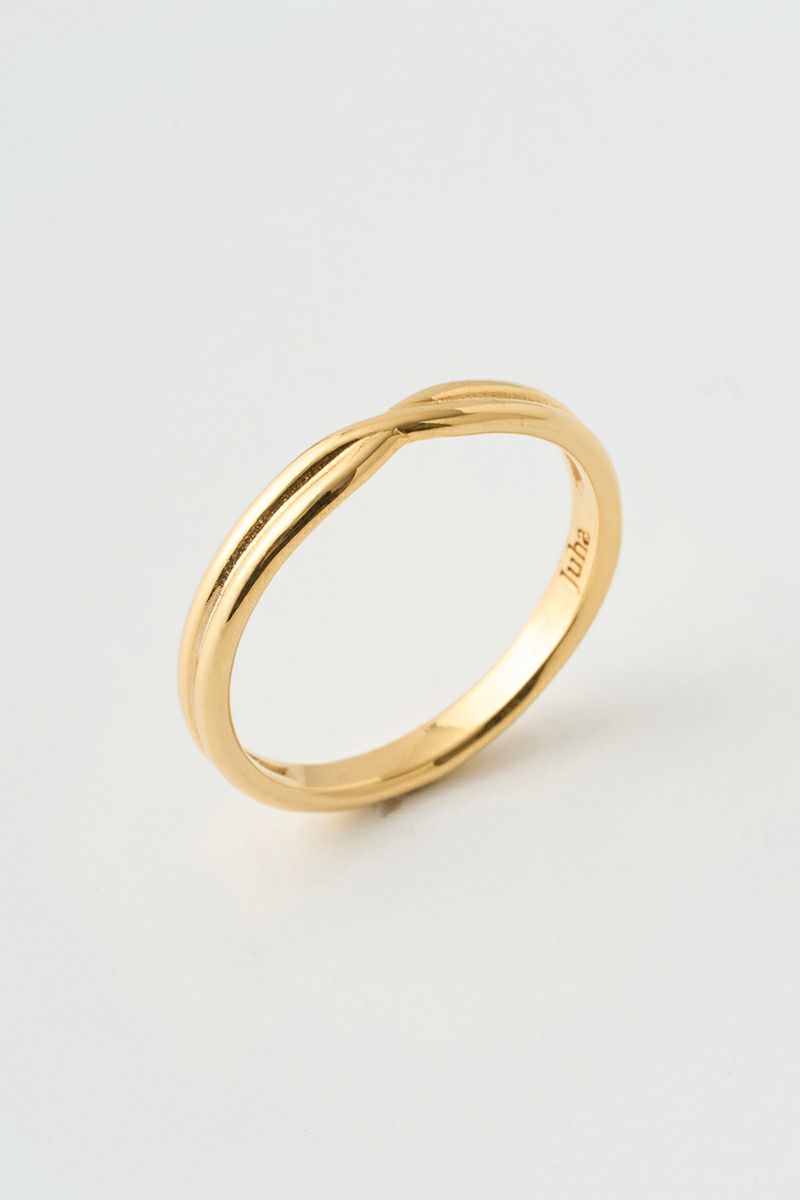 JUHA(ユハ) RING - CROSS - GOLD リング クロス ゴールド 10000920-2