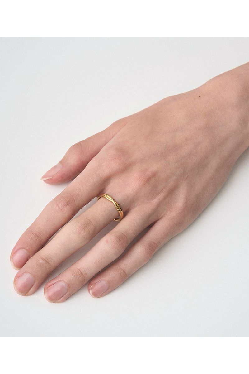 JUHA(ユハ) RING - CROSS - GOLD リング クロス ゴールド 10000920-2
