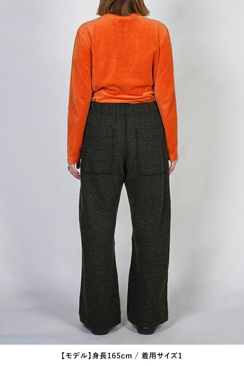 kengo(ケンゴ) cotton wool bokomoko loose flare pants コットンウールボコモコルーズフレアパンツ K25FW-PA5
