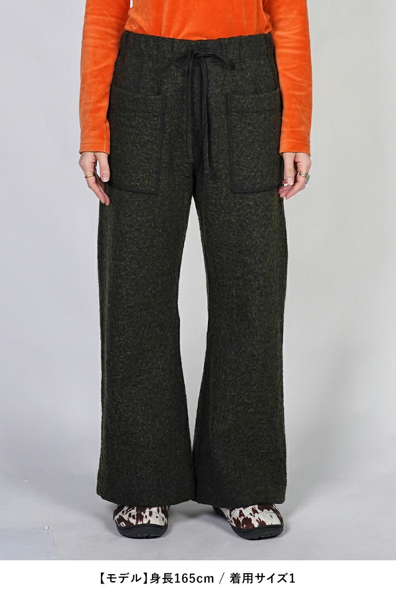 kengo(ケンゴ) cotton wool bokomoko loose flare pants コットンウールボコモコルーズフレアパンツ K25FW-PA5