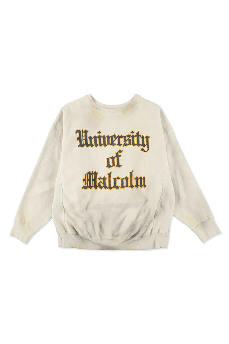 BOWWOW(バウワウ) UNIV. MACLAREN LETTERING SWEATSHIRT AGED ユニバーシティマクラーレンレターリングスウェットシャツエイジド BW252-UMLS