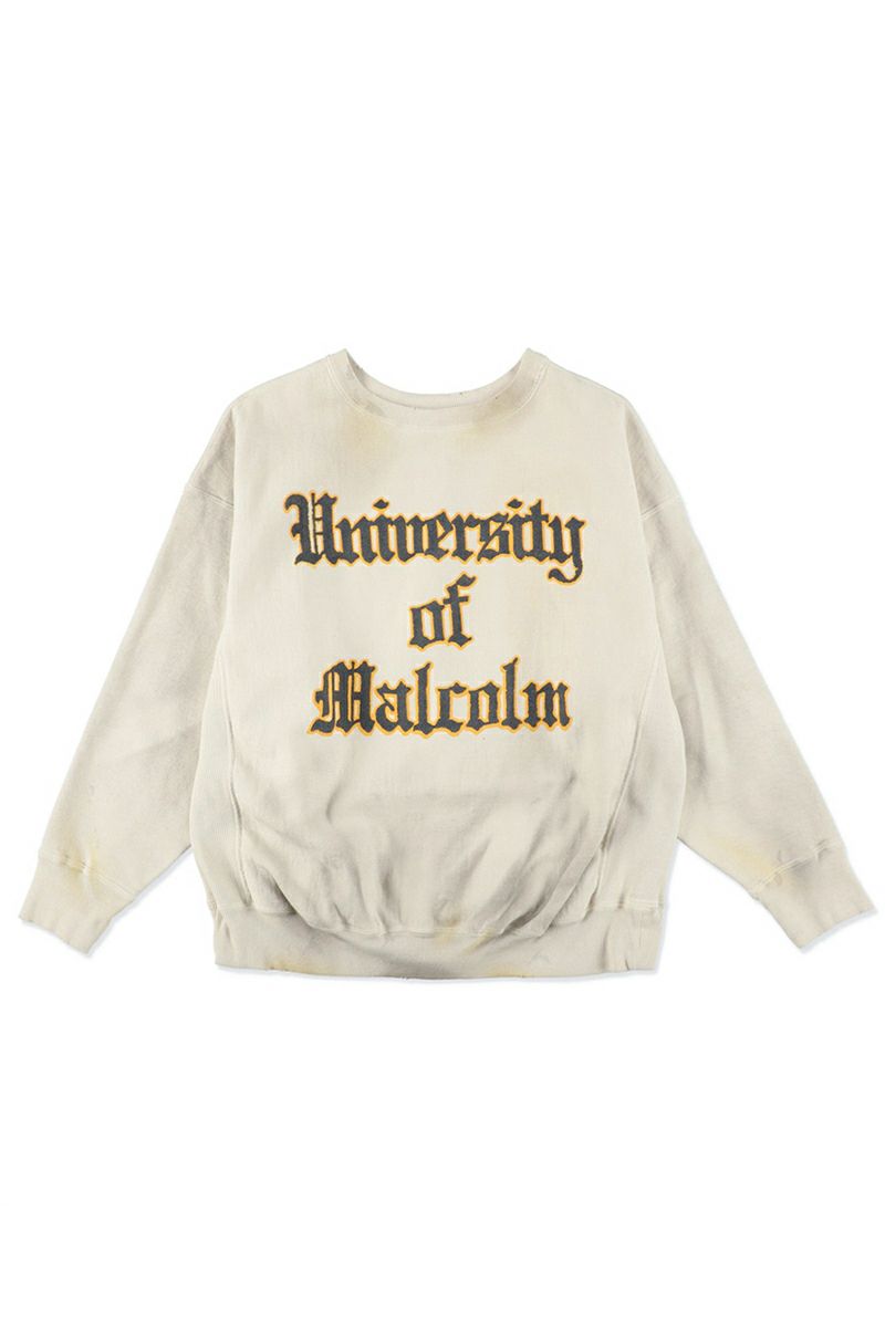 BOWWOW(バウワウ) UNIV. MACLAREN LETTERING SWEATSHIRT AGED ユニバーシティマクラーレンレターリングスウェットシャツエイジド BW252-UMLS