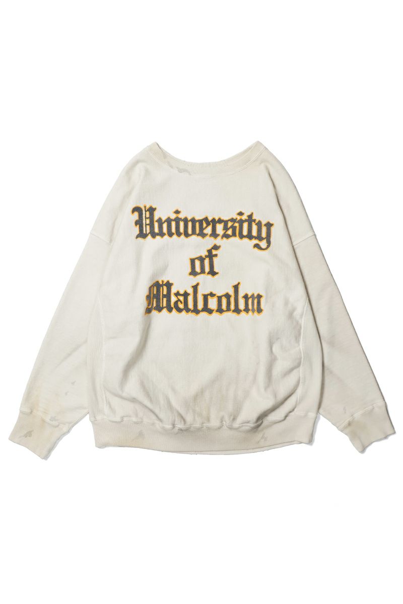 BOWWOW(バウワウ) UNIV. MACLAREN LETTERING SWEATSHIRT AGED ユニバーシティマクラーレンレターリングスウェットシャツエイジド BW252-UMLS