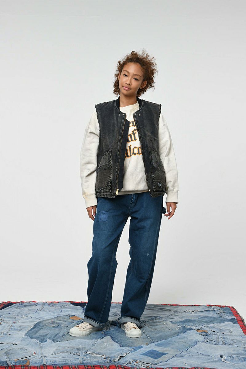 BOWWOW(バウワウ) UNIV. MACLAREN LETTERING SWEATSHIRT AGED ユニバーシティマクラーレンレターリングスウェットシャツエイジド BW252-UMLS