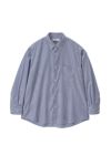 Graphpaper(グラフペーパー) Broad Stripe L/S Oversized Regular Collar Shirt ブロードストライプ長袖オーバーサイズレギュラーカラーシャツ GM254-50022STB