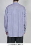 Graphpaper(グラフペーパー) Broad Stripe L/S Oversized Regular Collar Shirt ブロードストライプ長袖オーバーサイズレギュラーカラーシャツ GM254-50022STB