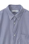 Graphpaper(グラフペーパー) Broad Stripe L/S Oversized Regular Collar Shirt ブロードストライプ長袖オーバーサイズレギュラーカラーシャツ GM254-50022STB