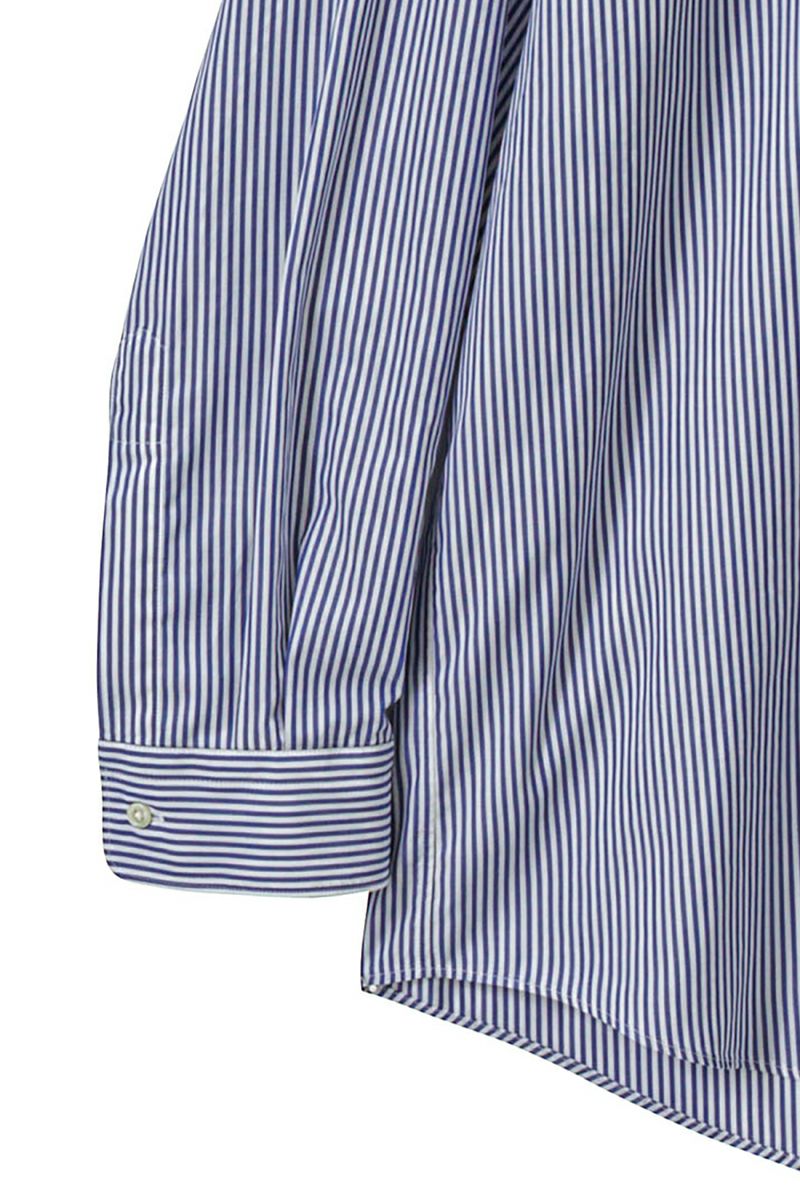 Graphpaper(グラフペーパー) Broad Stripe L/S Oversized Regular Collar Shirt ブロードストライプ長袖オーバーサイズレギュラーカラーシャツ GM254-50022STB