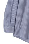 Graphpaper(グラフペーパー) Broad Stripe L/S Oversized Regular Collar Shirt ブロードストライプ長袖オーバーサイズレギュラーカラーシャツ GM254-50022STB