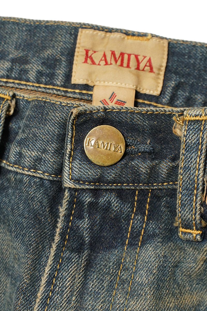 KAMIYA(カミヤ) BORO Bootcut Wide Jeans ボロブーツカットワイドジーンズ G15PT053
