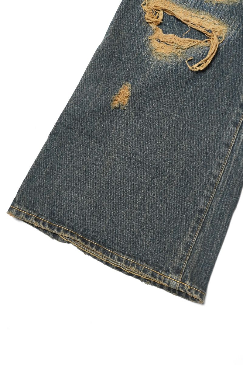 KAMIYA(カミヤ) BORO Bootcut Wide Jeans ボロブーツカットワイドジーンズ G15PT053