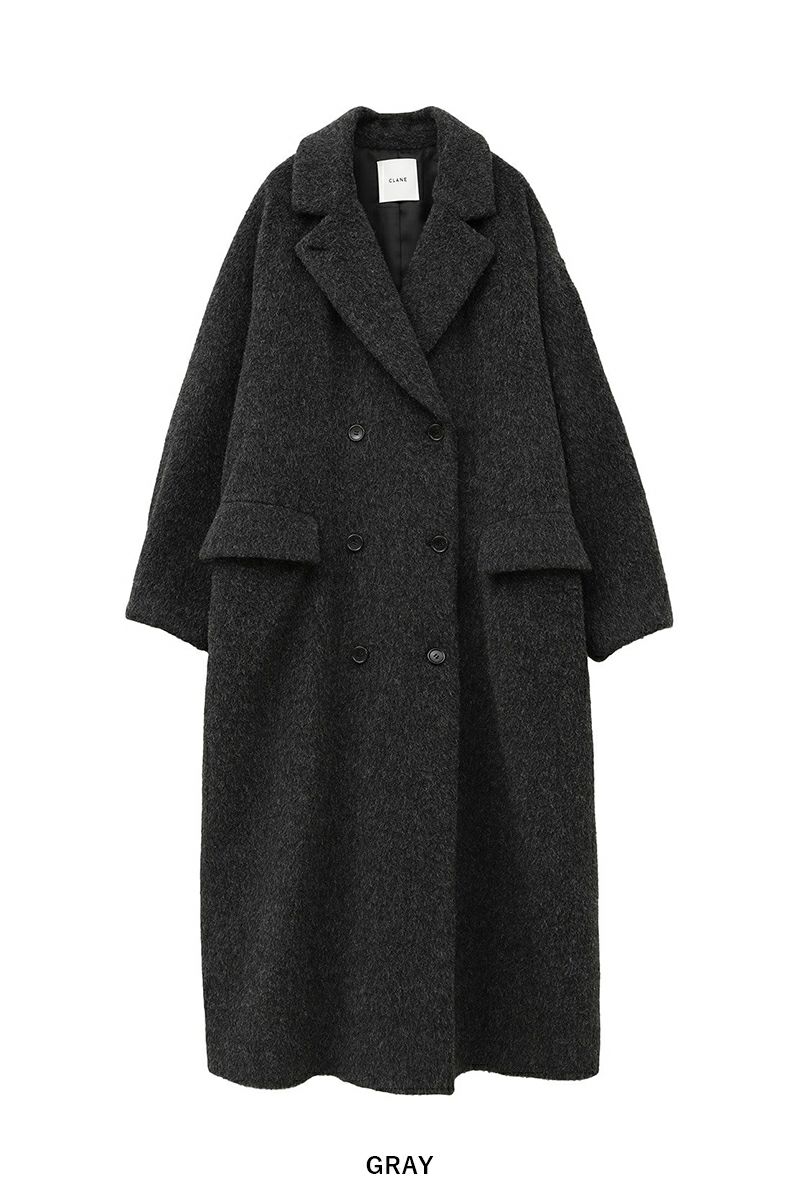 CLANE(クラネ) DOUBLE WOOL LONG COAT ダブルウールロングコート 19101-0042