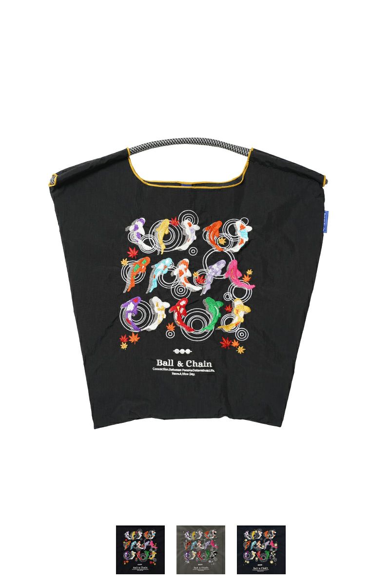 Ball & Chain(ボールアンドチェーン) KOI (M) 鯉(M) ショッピングバック トートバッグ 301020