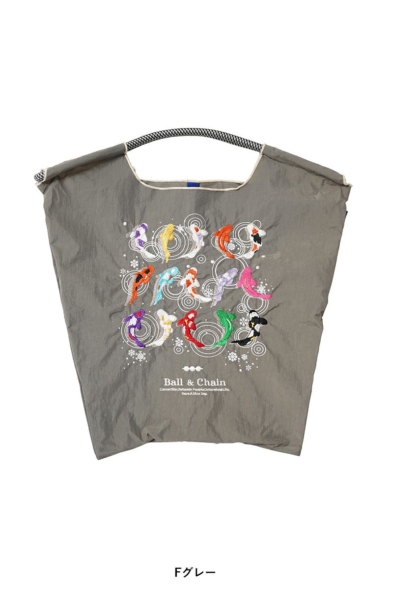 Ball & Chain(ボールアンドチェーン) KOI (M) 鯉(M) ショッピングバック トートバッグ 301020