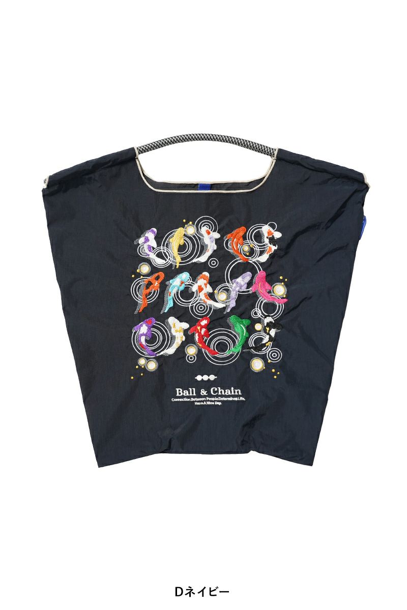 Ball & Chain(ボールアンドチェーン) KOI (M) 鯉(M) ショッピングバック トートバッグ 301020