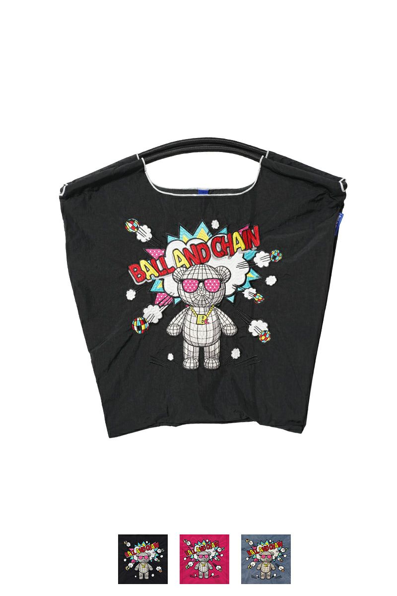 Ball & Chain(ボールアンドチェーン) KUMA BOOM (M) クマブーム(M) ショッピングバック トートバッグ 301069
