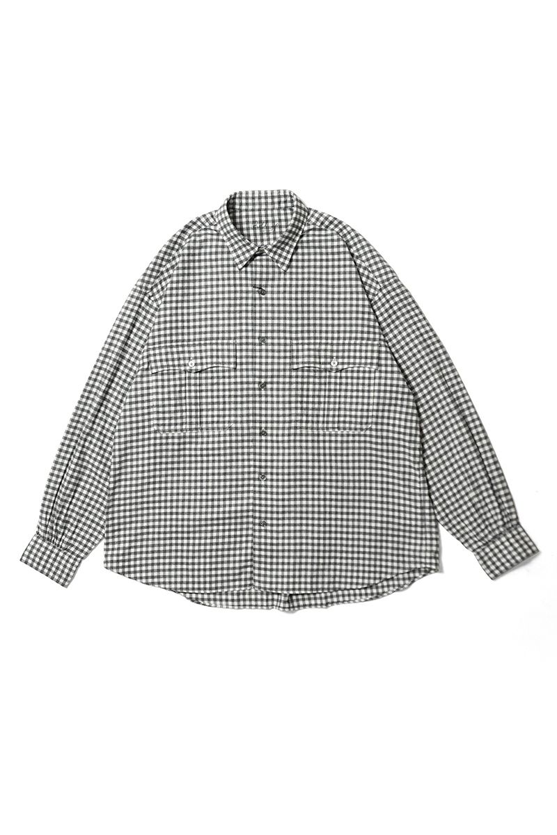 Porter Classic(ポータークラシック) ROLL UP FLANNEL GINGHAM CHECK SHIRT ロールアップフランネルギンガムチェックシャツ PC-016-3684
