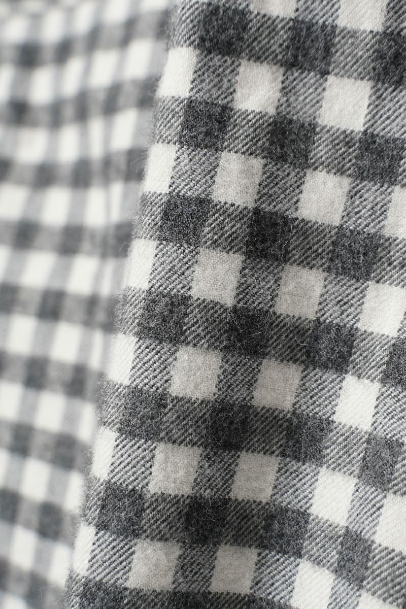 Porter Classic(ポータークラシック) ROLL UP FLANNEL GINGHAM CHECK SHIRT ロールアップフランネルギンガムチェックシャツ PC-016-3684