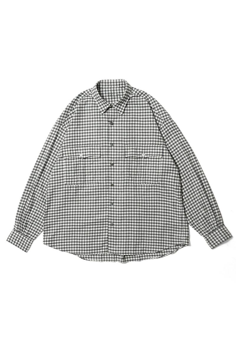 Porter Classic(ポータークラシック) ROLL UP FLANNEL GINGHAM CHECK SHIRT ロールアップフランネルギンガムチェックシャツ PC-016-3684