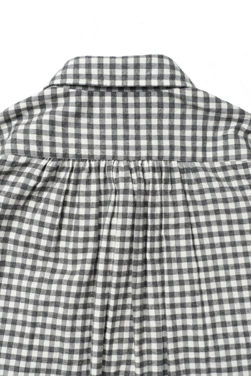 Porter Classic(ポータークラシック) ROLL UP FLANNEL GINGHAM CHECK SHIRT ロールアップフランネルギンガムチェックシャツ PC-016-3684