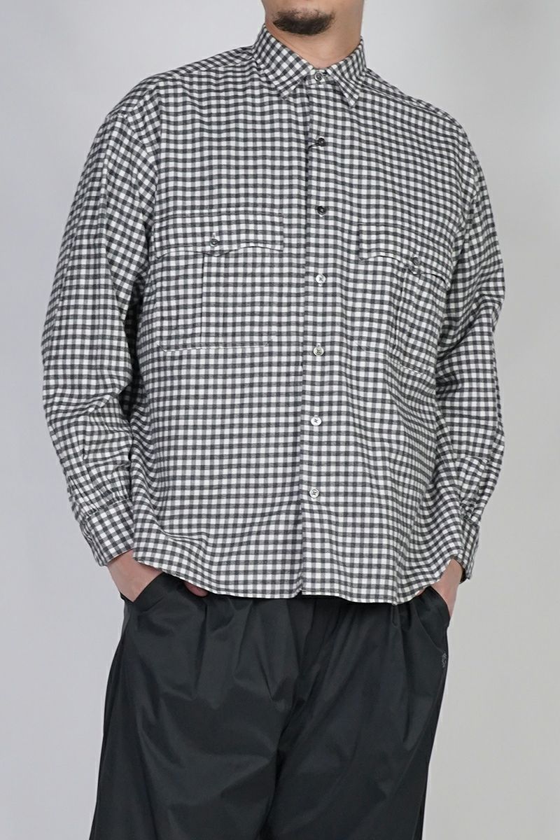 Porter Classic(ポータークラシック) ROLL UP FLANNEL GINGHAM CHECK SHIRT ロールアップフランネルギンガムチェックシャツ PC-016-3684