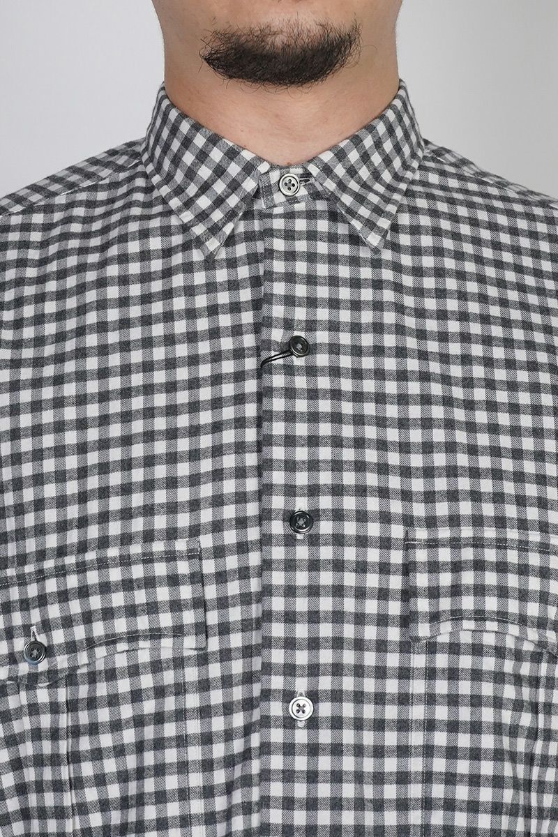 Porter Classic(ポータークラシック) ROLL UP FLANNEL GINGHAM CHECK SHIRT ロールアップフランネルギンガムチェックシャツ PC-016-3684